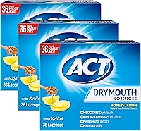 Vista 12 de ACT Pastillas de boca seca con xilitol, 36 unidades, miel y limón sin azúcar