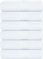 Vista 45 de Belizzi Home: Juego de 2 toallas grandes de baño de algodón de alta calidad, 35x70 pulgadas, algodón 100% puro, ideal para uso diario, ultrasuave