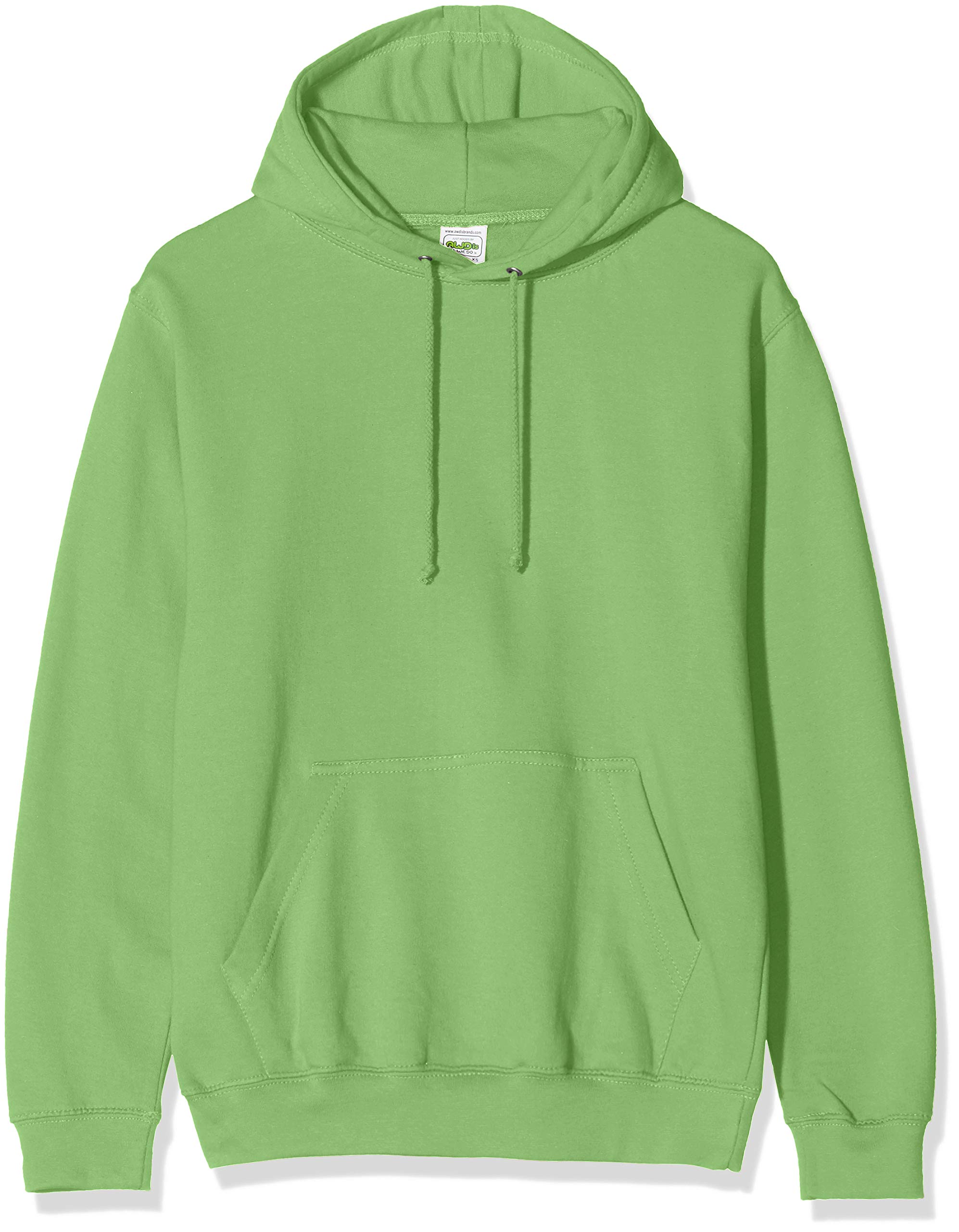 AWDis Men's College Hoodie, Green (Lime Green), Medium