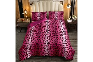 Sensuous Pink Leopard Comforter Set for a Wildly Luxurious Night's Rest