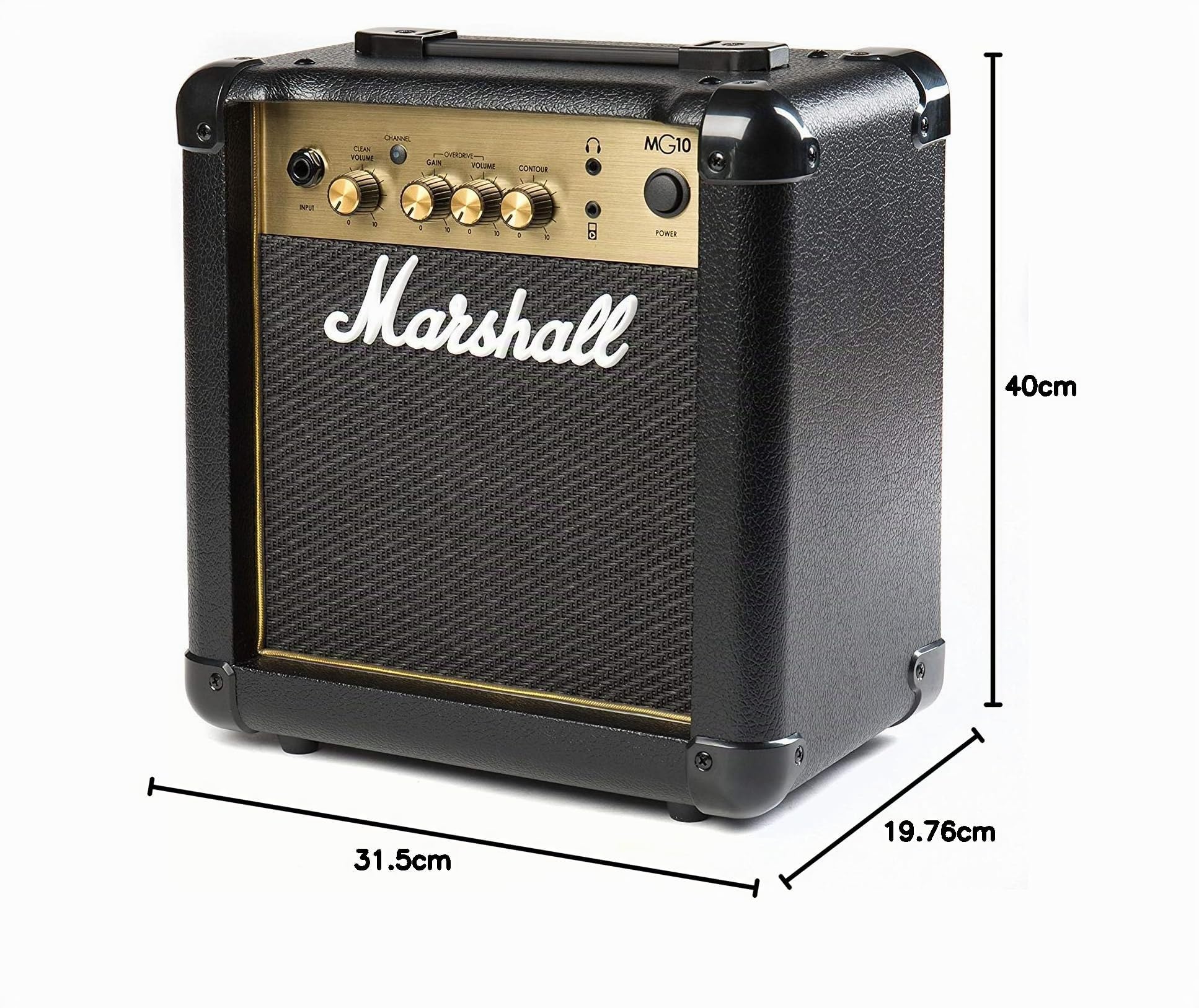 Marshall Mg10G Amplificatore da Pratica per Chitarra Elettrica Nero Oro