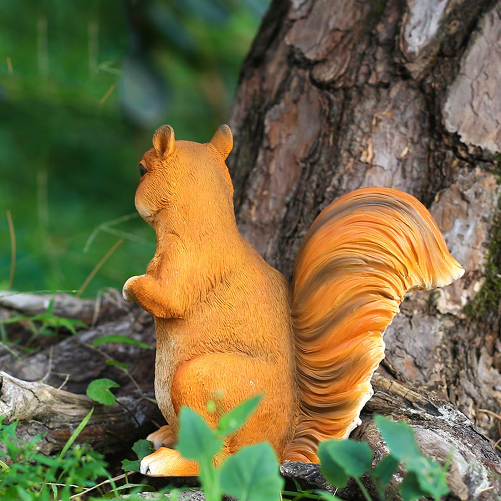 Estatuas de Animales de jardín, Lindo Modelo de Ardilla, colección de esculturas de Resina, Figuras Decorativas para Patio, césped y jardín(