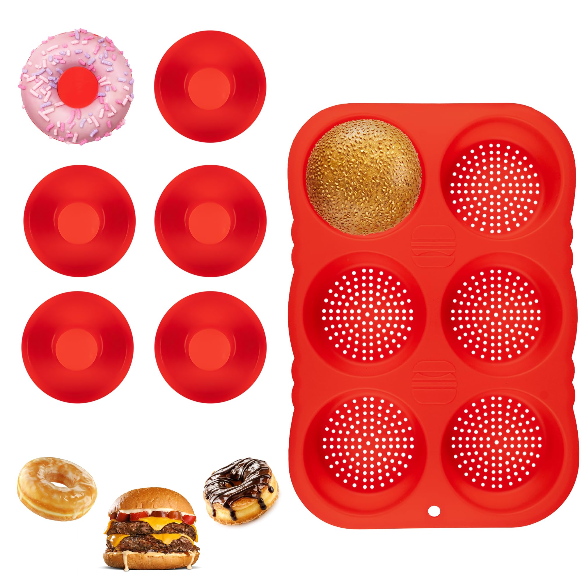 ALIINKDDonuts Hamburger Bun Pan