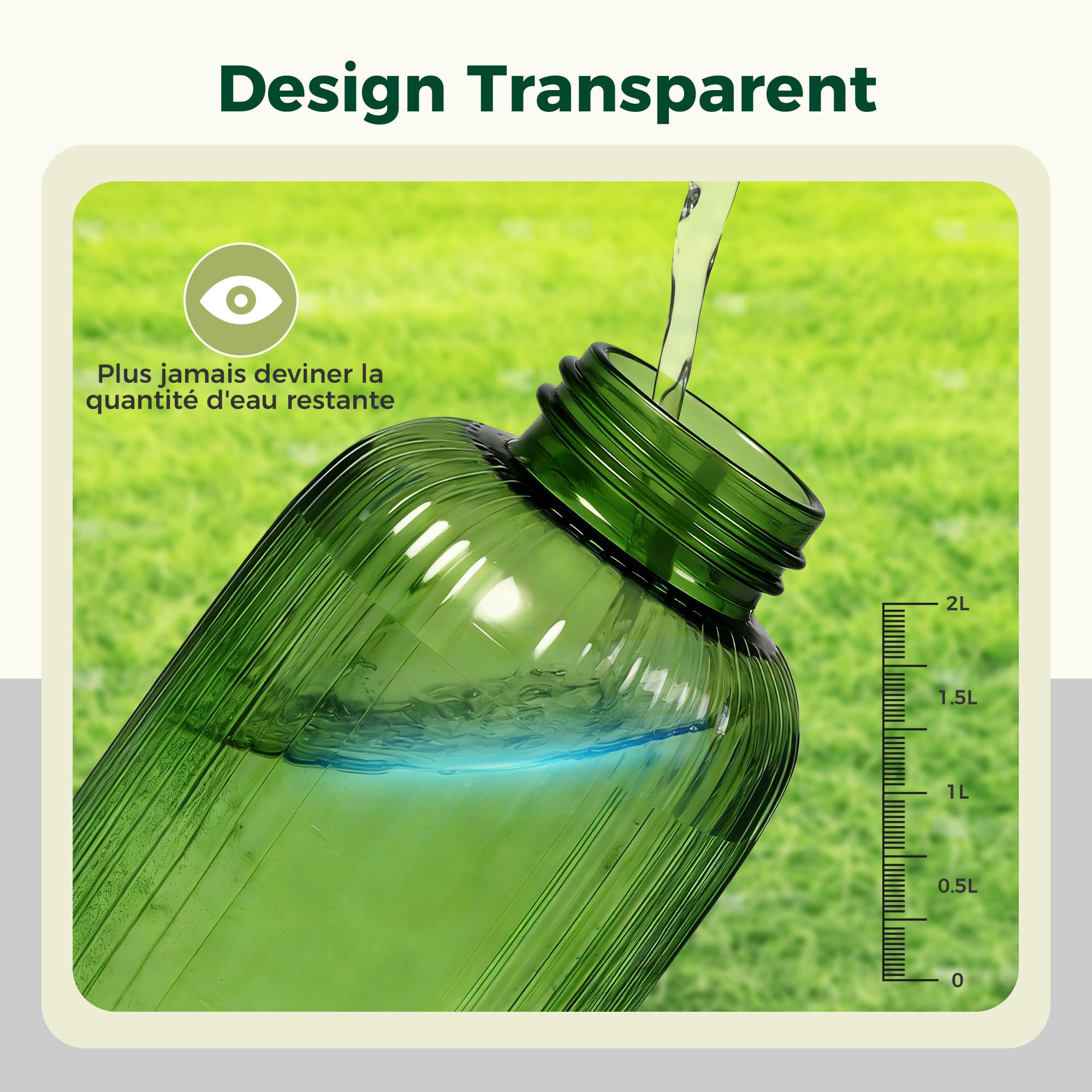 Diivoo Pulvérisateur Électrique 2L, 3 Vitesses & 2 Modes (Brouillard & Jet), Réservoir Transparent, Batterie Rechargeable 2000mAh, Pulvérisateur à Pression Portable pour Plantes, Balcon, Petit Jardin