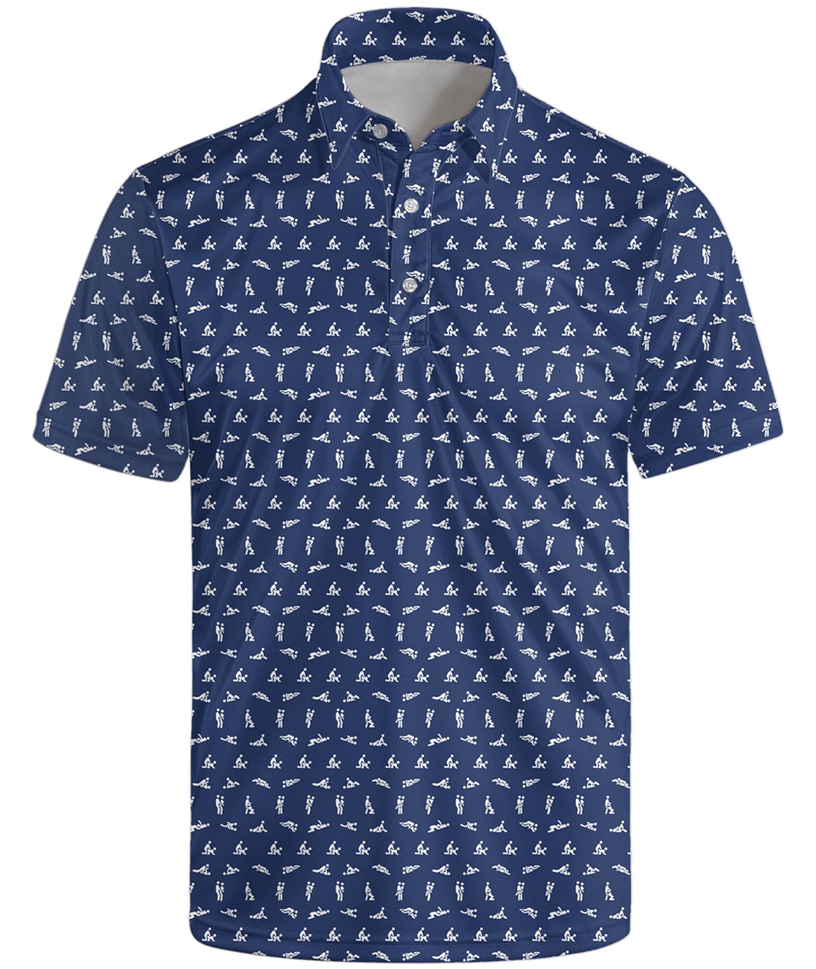 Golf Polo Shirts for Men Funny Print