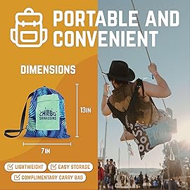 Chillbo Shwaggins Inflatable Couch - Cool Inflatable Lounger Easy Setup Inflatable Chair is Perfect for Beach Gear, Camping Fun and Festival Accessories