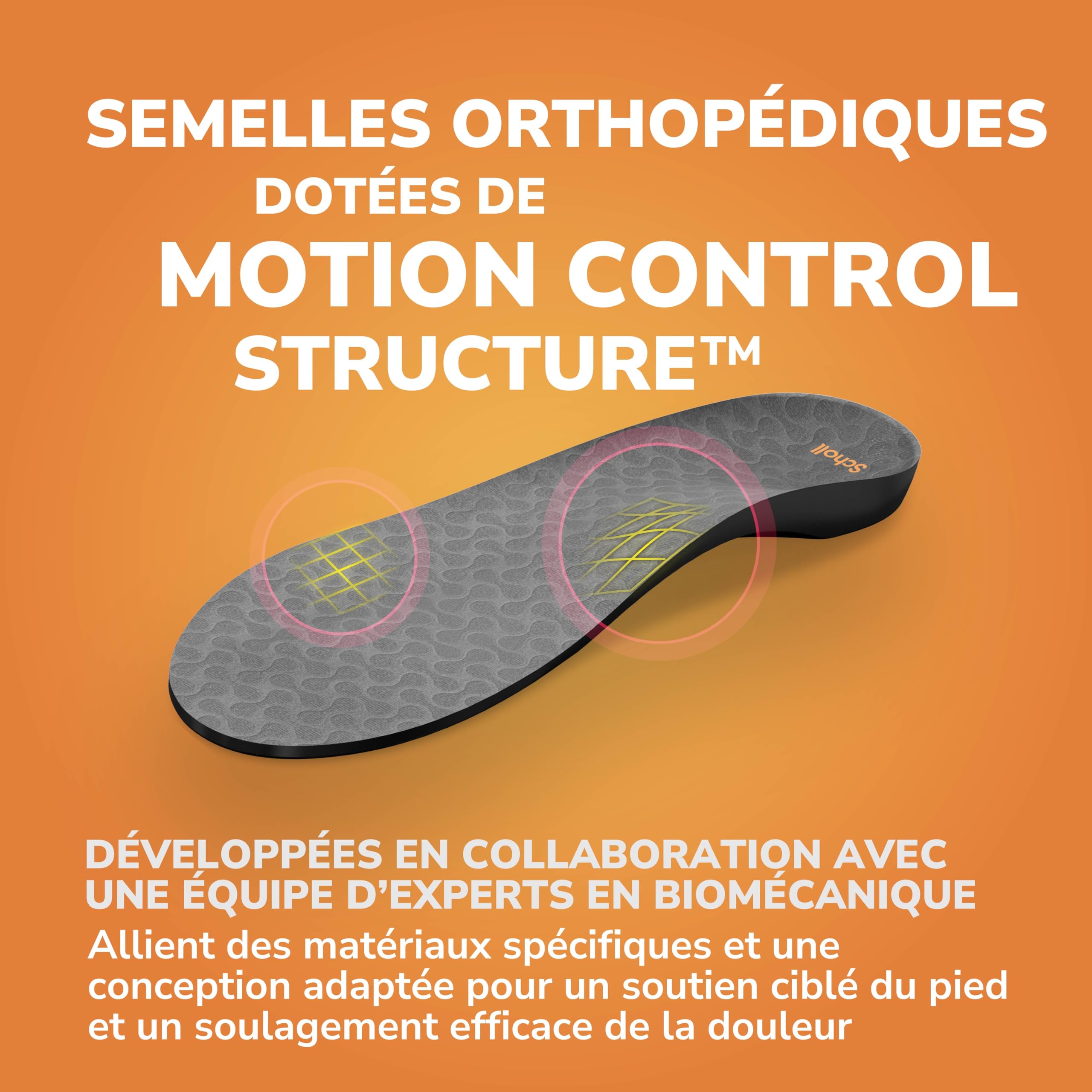 Dr. Scholl's In-Balance Semelles Orthopédiques Homme & Femme pour Soulager les Douleurs au Bas du Dos avec Soutien Optimal de la Voûte Plantaire et Répartition de la Pression, Taille 42,5-45 - 1 paire