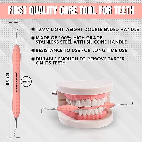 Miniatura 3 de Herramientas dentales profesionales raspador de sarro para dentistas, removedor de placa dental para uso personal y mascotas, limpiador dental
