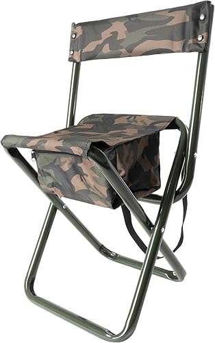 Rothco Taburete plegable de lujo con bolsa, camuflaje de bosque