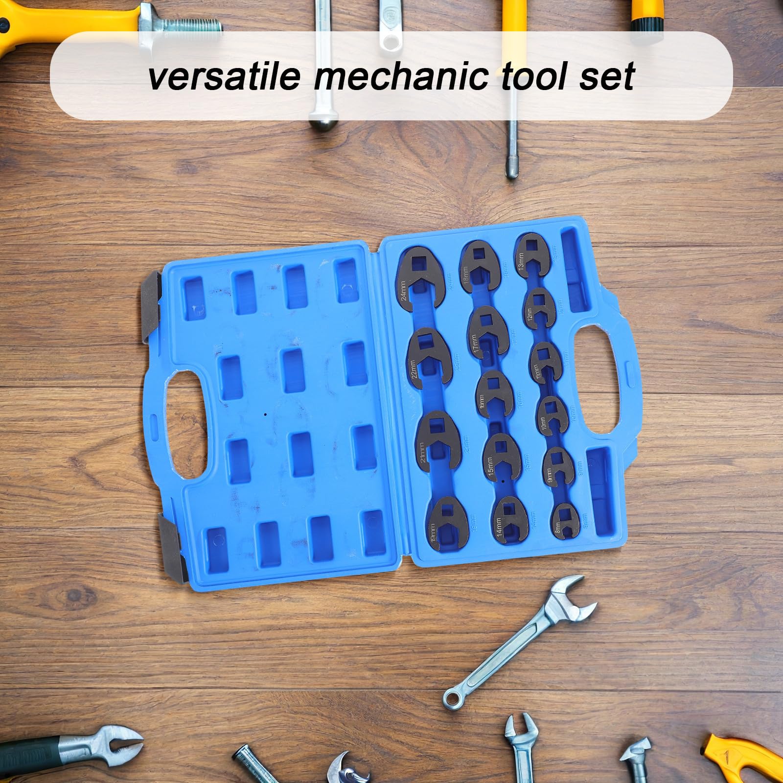 Housoutil 15 Pezzi Set Chiavi a Forchetta Misurate per Raccordi 8-24 MM