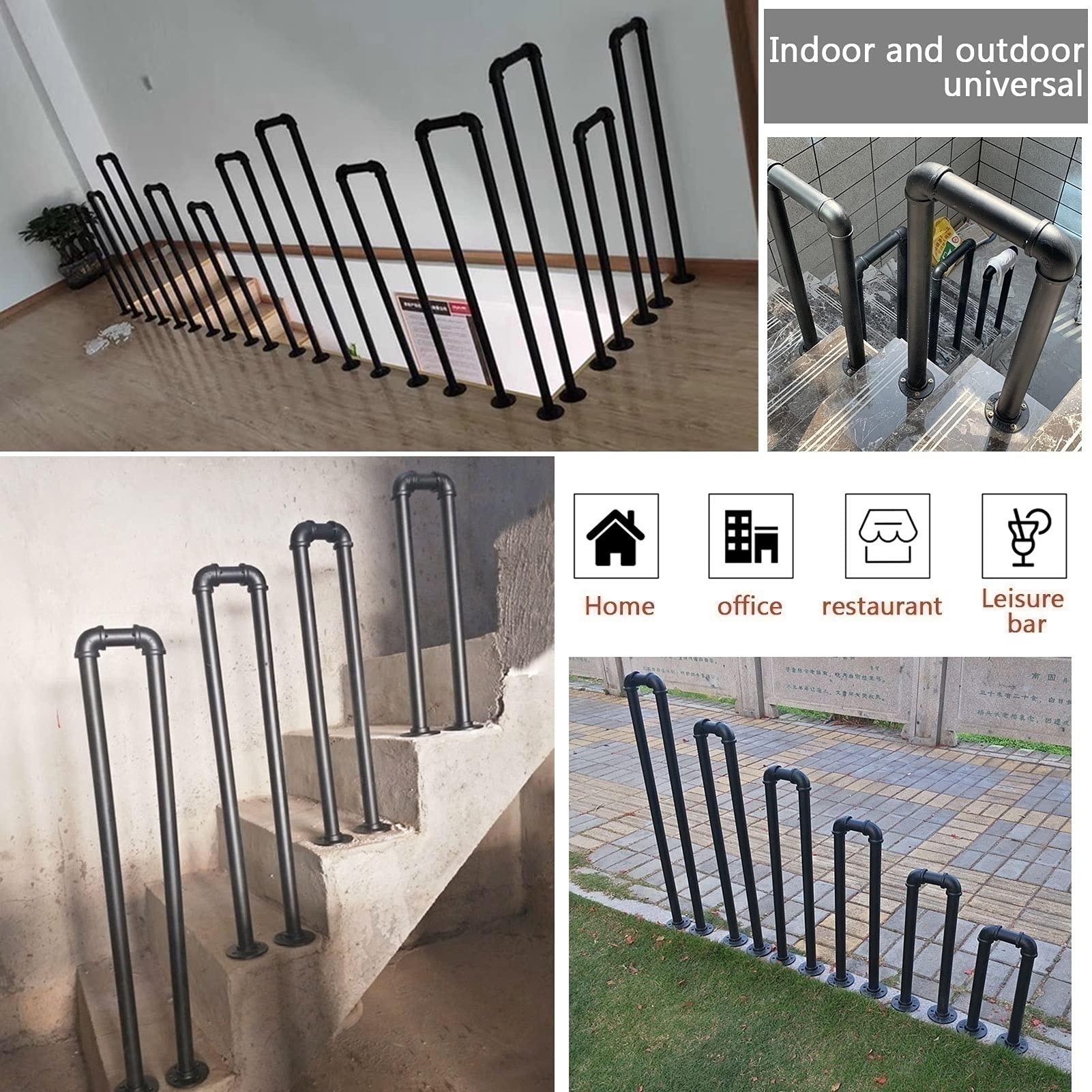 Amazon | 階段手すり 60cm 75cm 85cm 90cm 100cm 屋外階段用手すり
