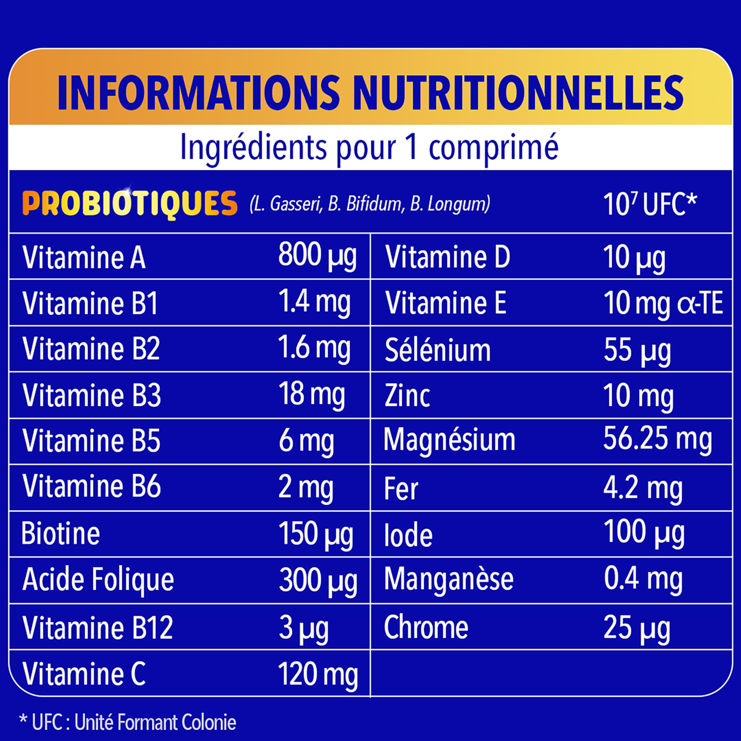 Bion3 Défense comprimés, complément alimentaire multivitaminé pour le soutien du système immunitaire¹ avec vitamine C, vitamine D, zinc et fer + probiotiques, 90 comprimés, 3 mois de prise