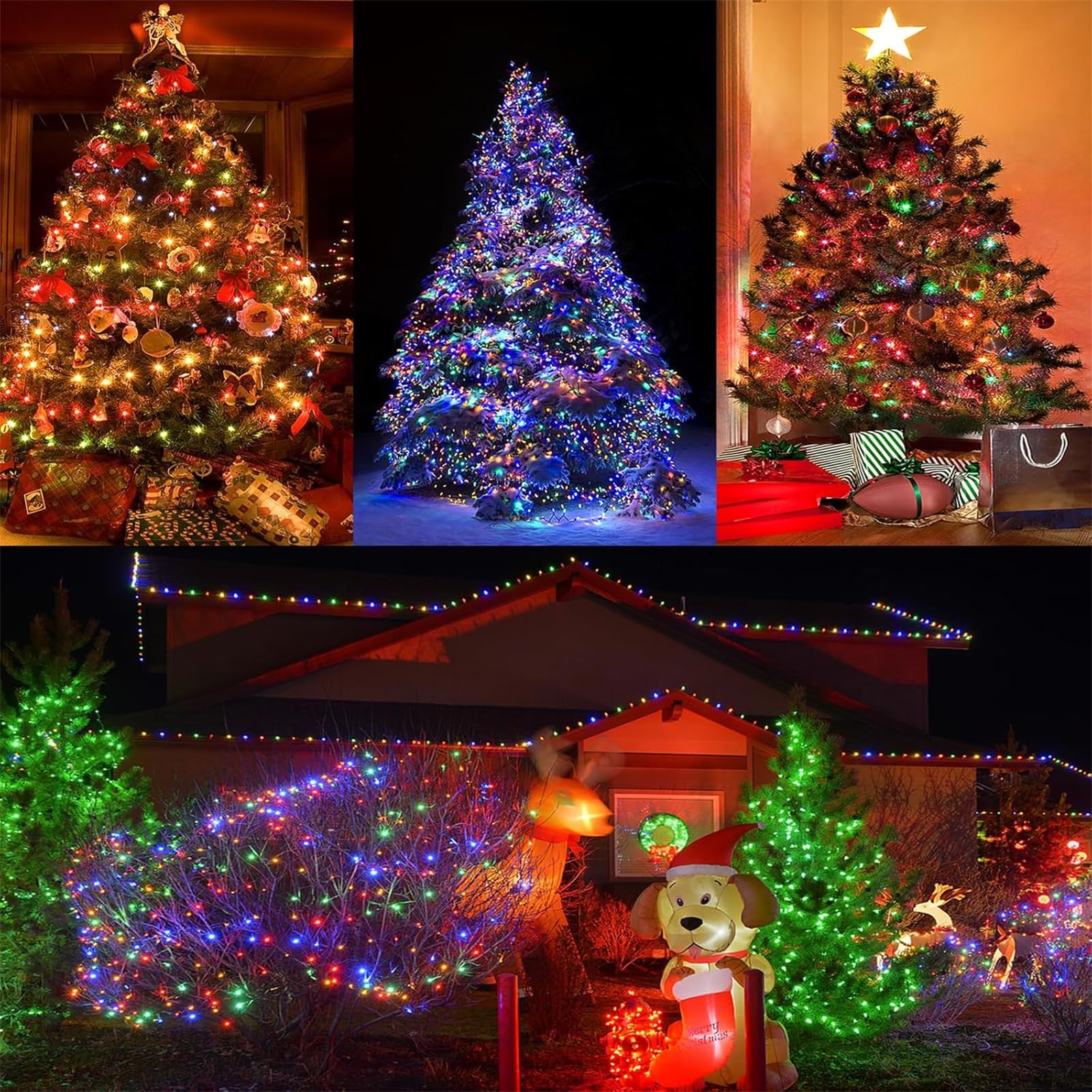 Guirlande Lumineuse LED Pétard En Fil De Cuivre 9 M - 8 Modes, Blanc Chaud | Pour Noël, Mariage, Décoration Intérieure Et Extérieure