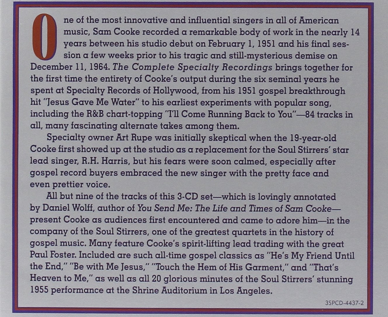 Complete Recordings of Sam Cooke with the Soul Stirrers