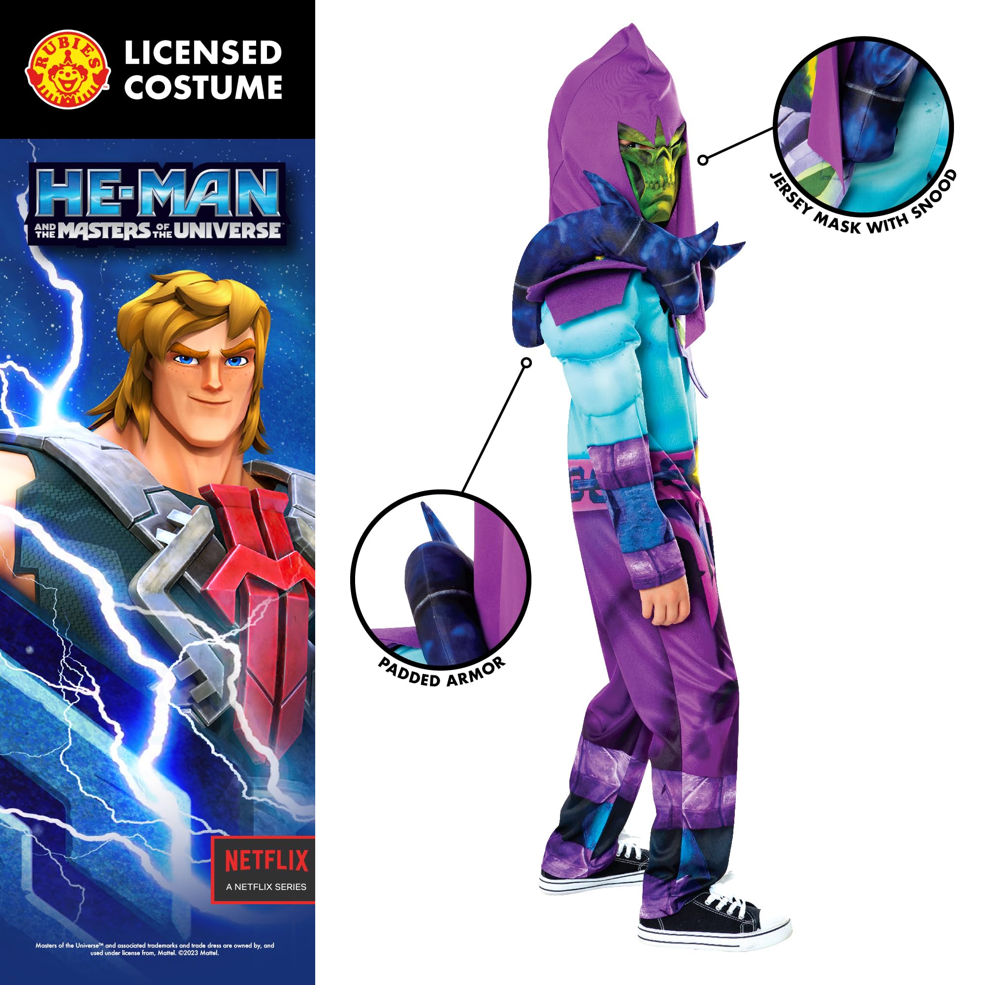 Rubie's Fantazyjna sukienka dla dzieci Uniseks - dzieci He-man Skeletor Child Costume