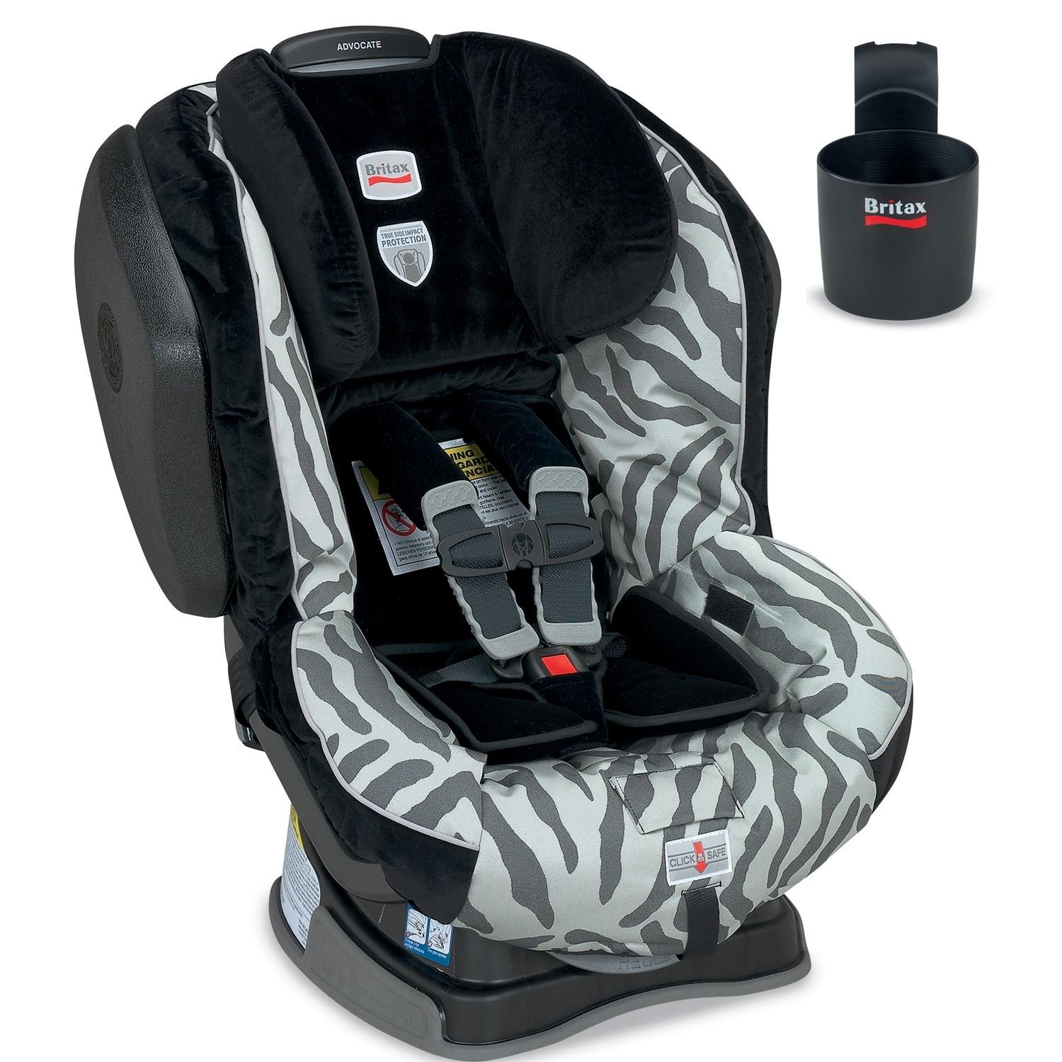 Britax Advocate G4 Convertible Car Seat w Cup Holder - Zebra