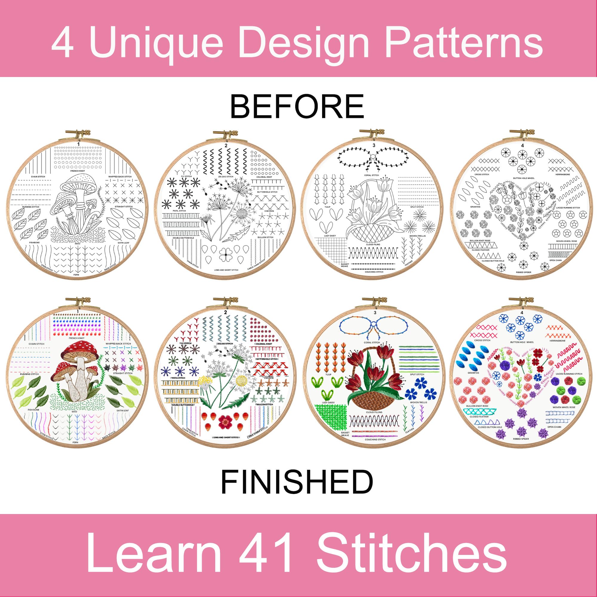 Moni Crafts - Kit de bordado para principiantes - Nr2