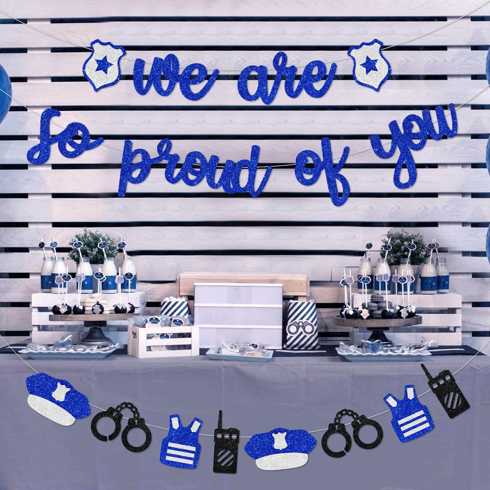 kreat4joy Police Graduation Party Decorations Banner - Image 2