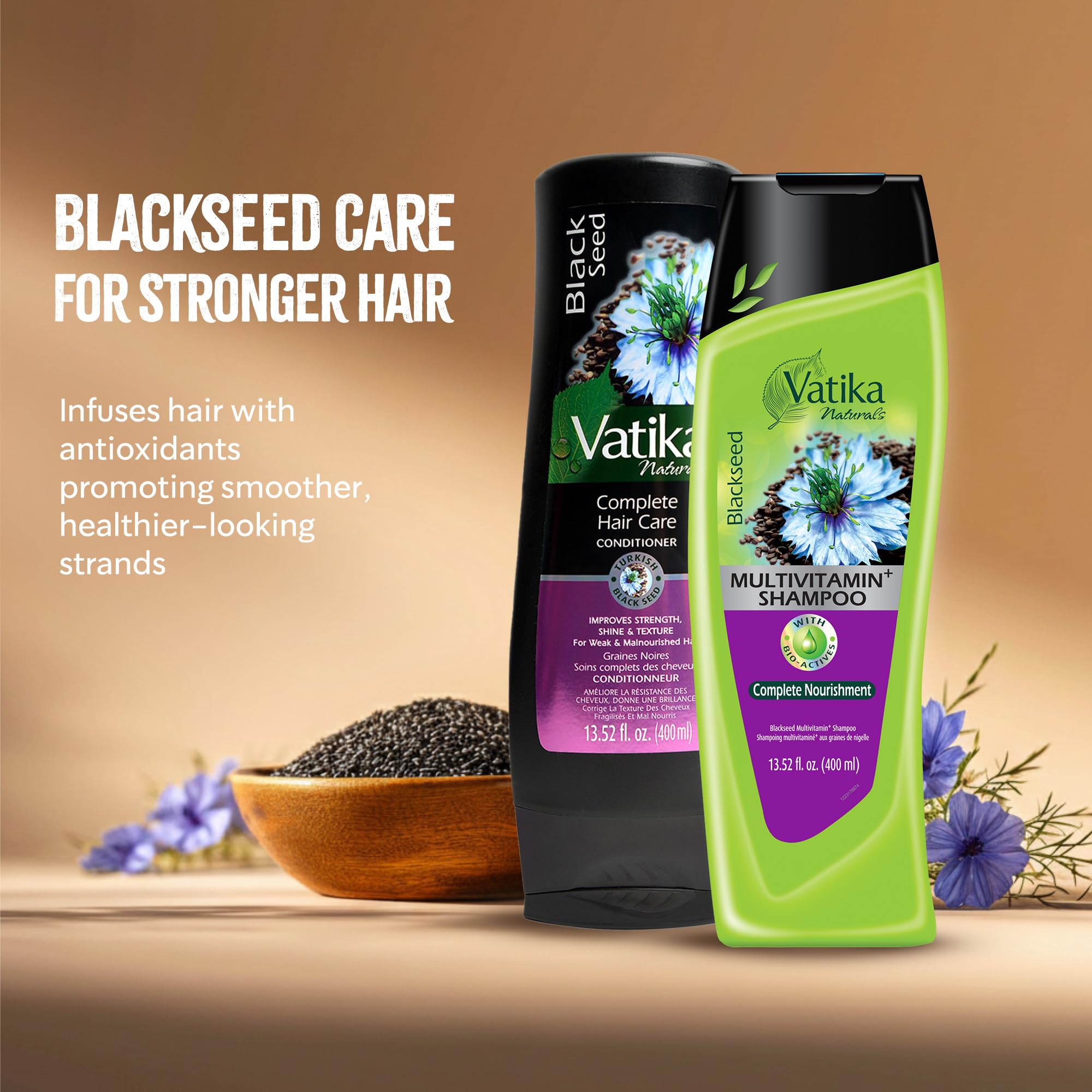 Amazon.com : Vatika Naturals Blackseed Shampoo & Conditioner Combo