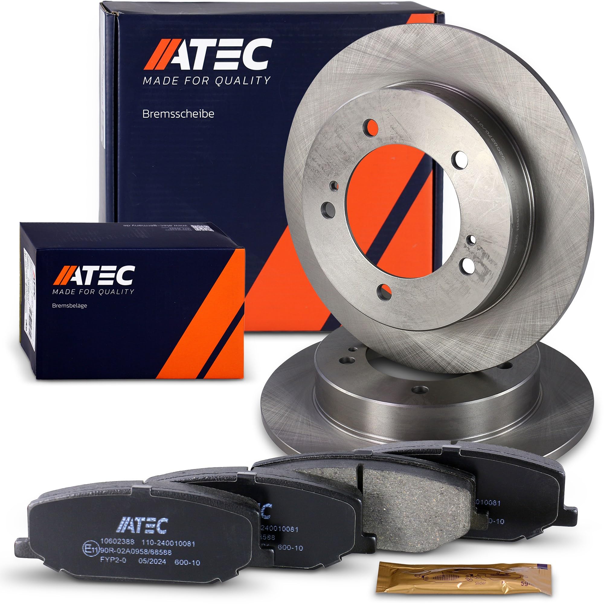 ATEC Germany Set freni asse anteriore incl. dischi freno Ø 290 mm ventilati | Compatibile con: SUZUKI JIMNY Geländewagen geschlossen