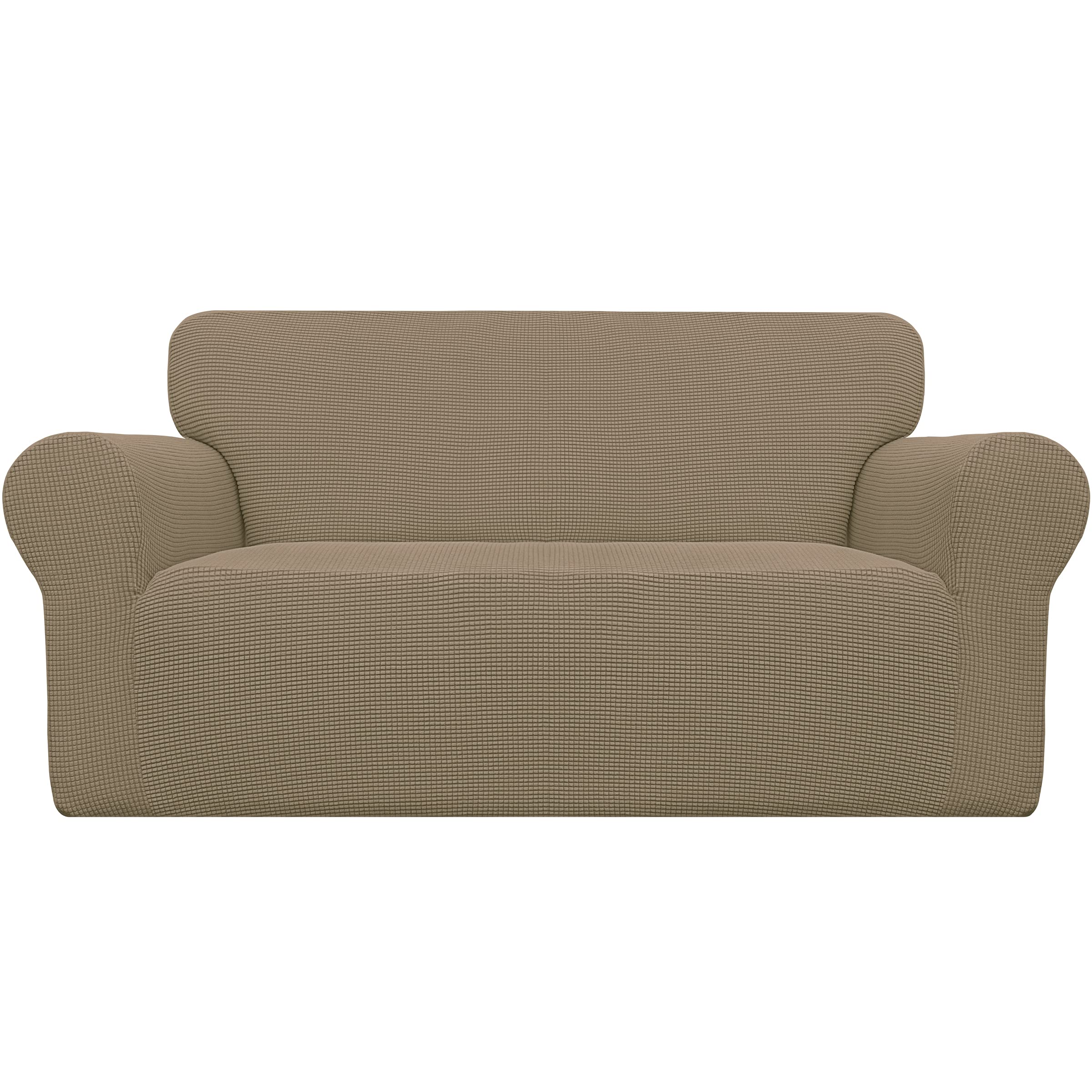 Easy-Going Stretch Oversized Loveseat Couch Covers Washable Tan