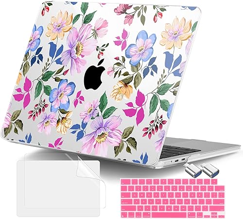 Miniatura 32 de DONGKE Funda para MacBook Air de 13.6 pulgadas 2025 2024-2022 A3240 A3113 A2681 M4 M3 M2 Chip Touch ID, carcasa rígida de plástico y cubierta de