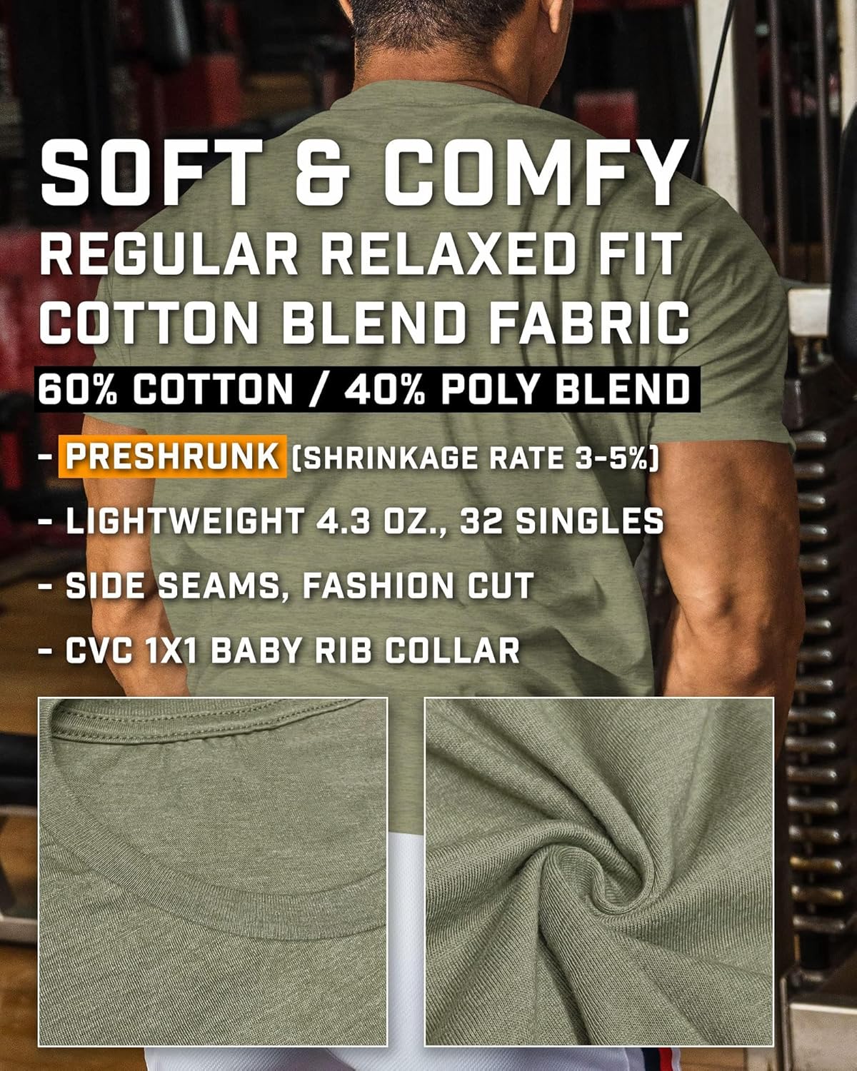 Hardcore Training Workout Shirts for Men Motivational Gym Shirt (Hardcore Training Military Green-XL)