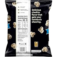 Vista 2 de Smartfood Palomitas de maíz, queso cheddar blanco, sin gluten, bolsa de tamaño de fiesta de 9.75 onzas