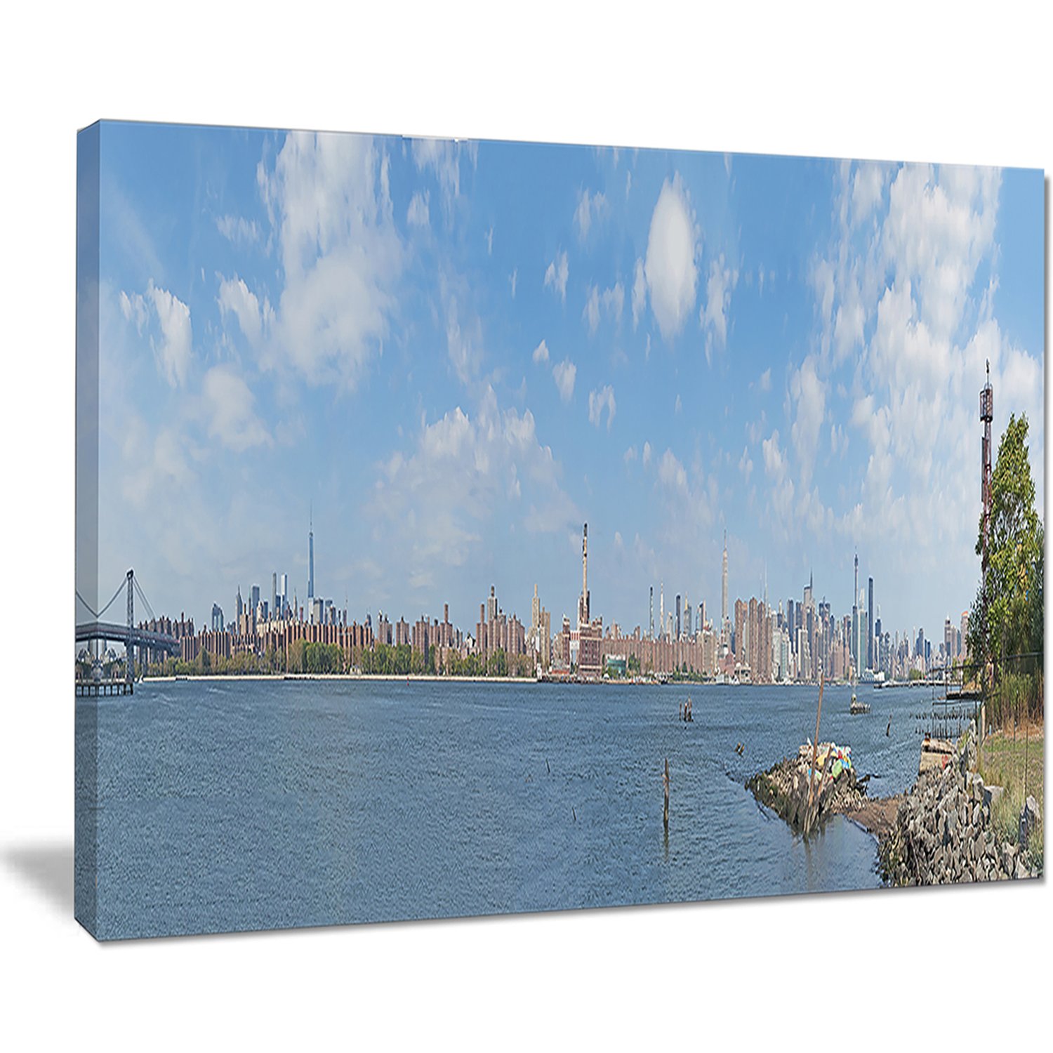 Designart MT8603-40-30 New York Skyline from East River Side