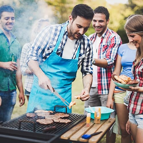 Miniatura 6 de Macorner Juego de 25 herramientas de barbacoa de acero inoxidable para hombres, accesorios de parrilla para exteriores, regalo para cumpleaños, día