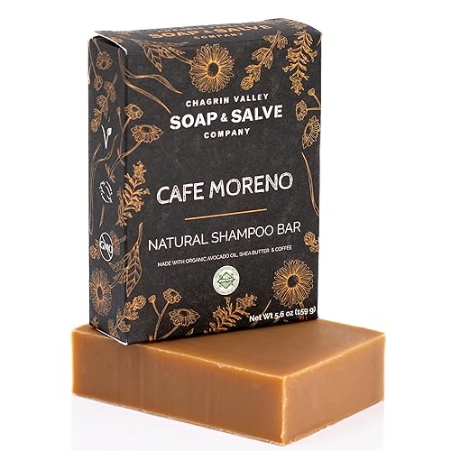 Chagrin Valley jabón BálsamoBarra de champú orgánico Natural café moreno Chagrin Valley jabón BálsamoBarra de champú orgánico Natural café moreno