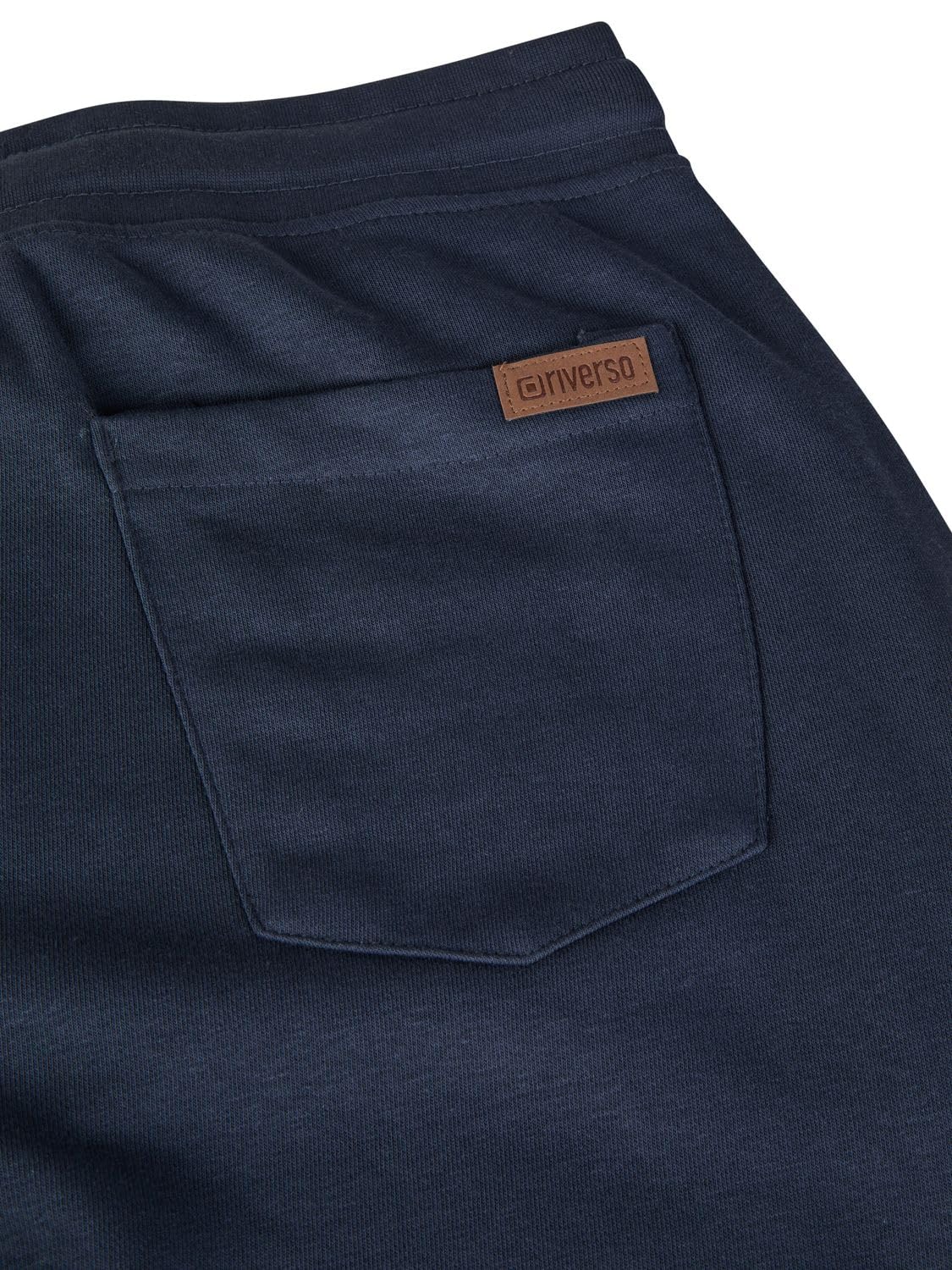 riverso - Pantaloni da jogging da uomo lunghi RIVKasper Regular Fit, pantaloni sportivi per il tempo libero, grigio, rosso, blu, nero, verde, S, M, L, XL, XXL, 3XL, 4XL, 5XL