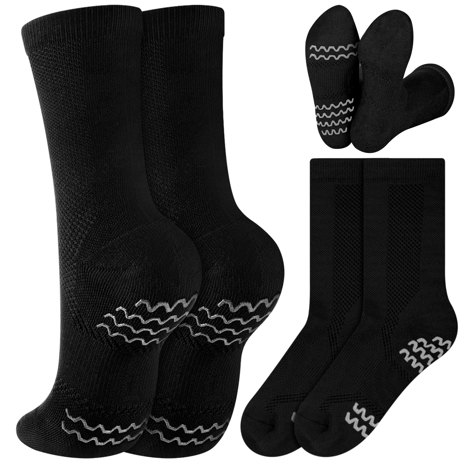 Dance Non Slip Socks Dancing Socks with Spin Spot Compression Ankle Ballet Dance Stockings for Dancer Women Girls-image-30