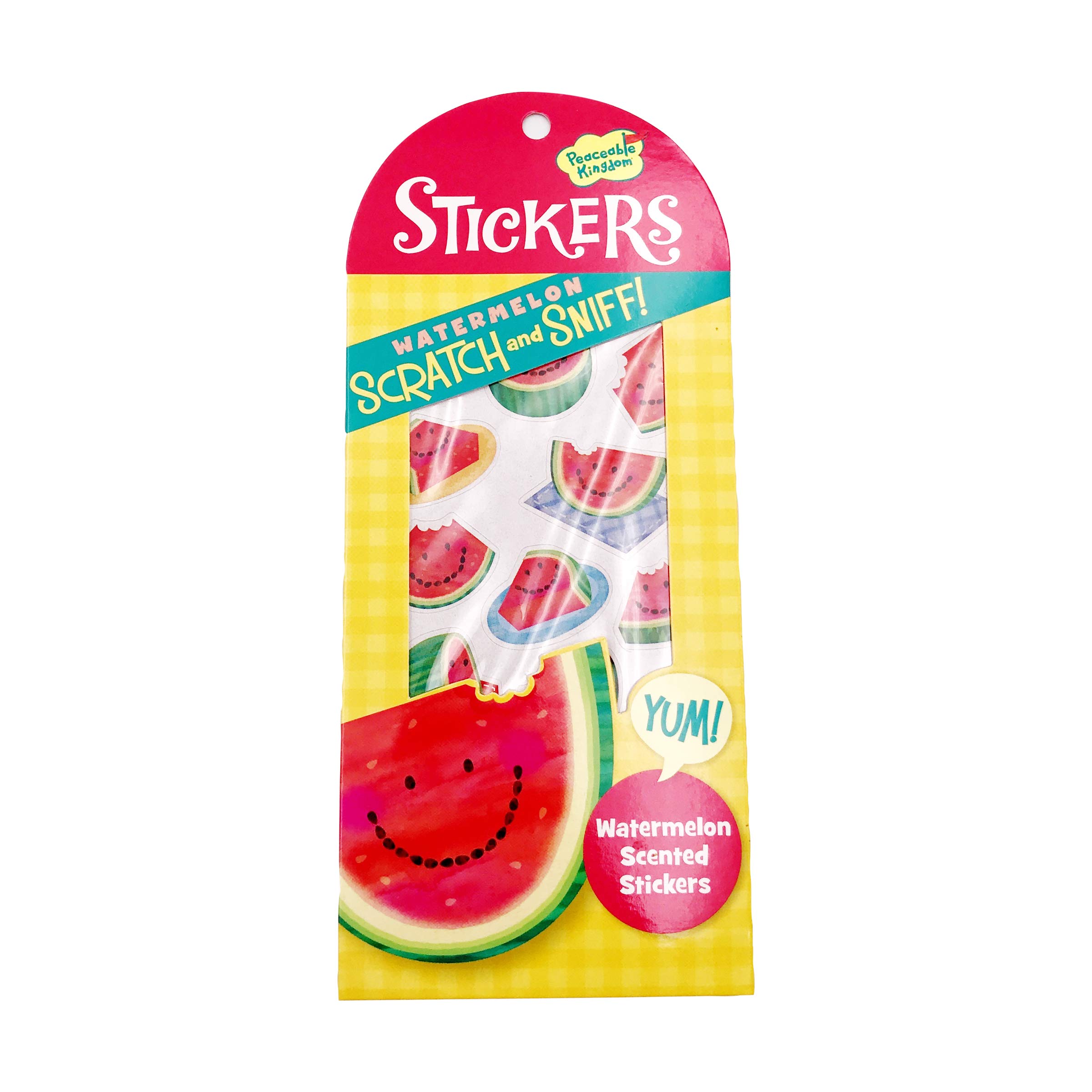 Peaceable Kingdom Scratch and Sniff Watermelon Scented Sticker Pack