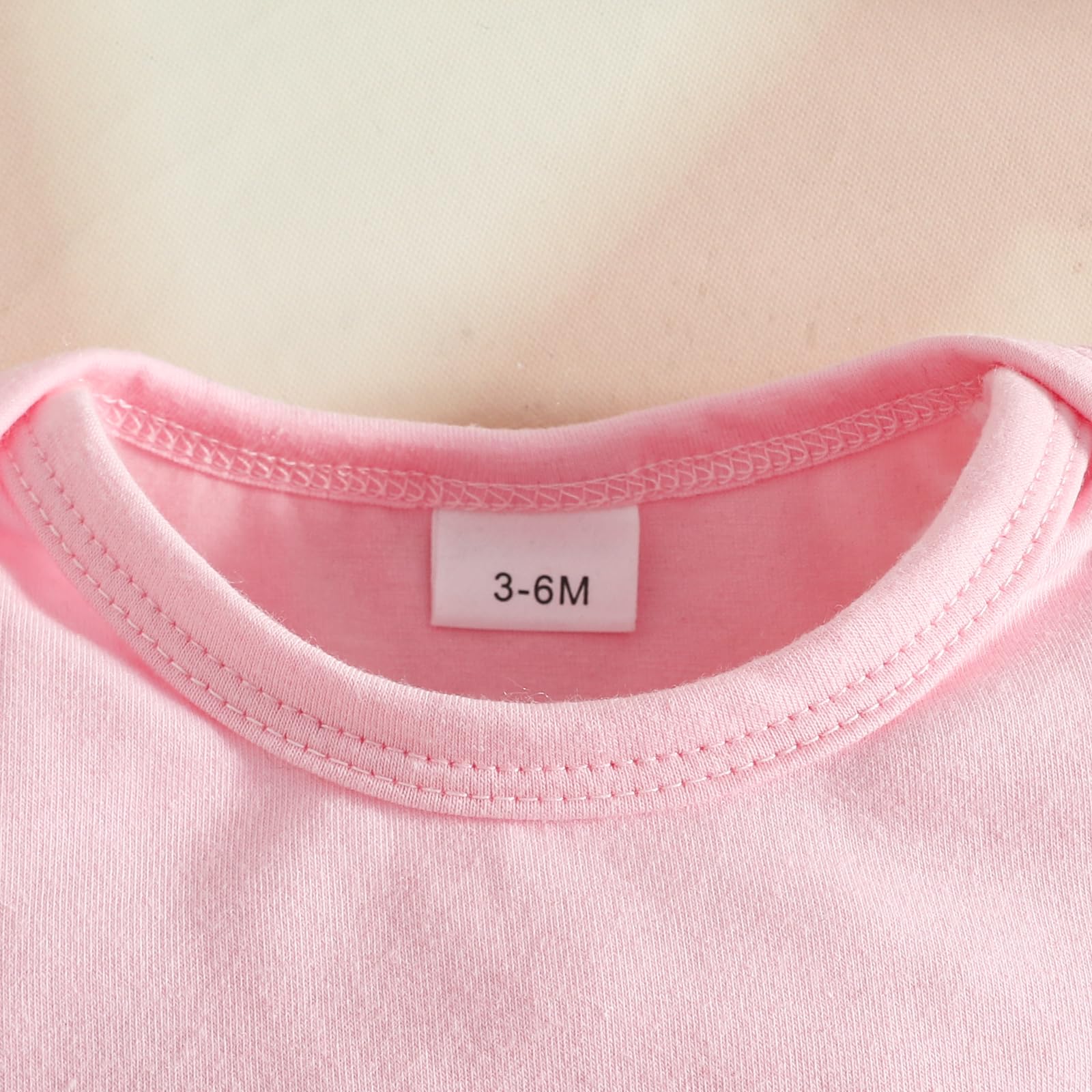 Conjuntos Falda Para Niña Recién Nacida Blusa de Manga Corta y Falda con Tirantes y Lazo Ropa de Verano Para Niña Bebé - 4