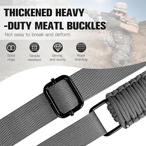 Miniatura 4 de Correa de paracaídas de dos puntos con giros, correa de paracaídas antideslizante para caza