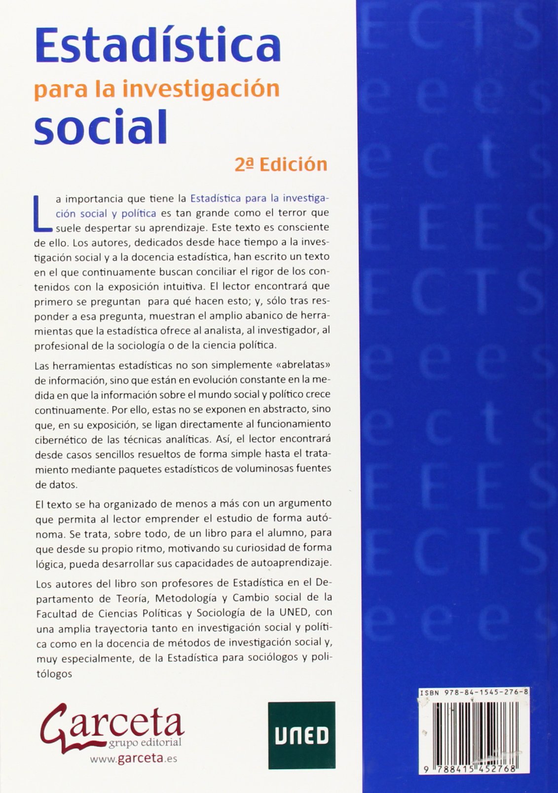 Estadística para investigación social (SIN COLECCION)