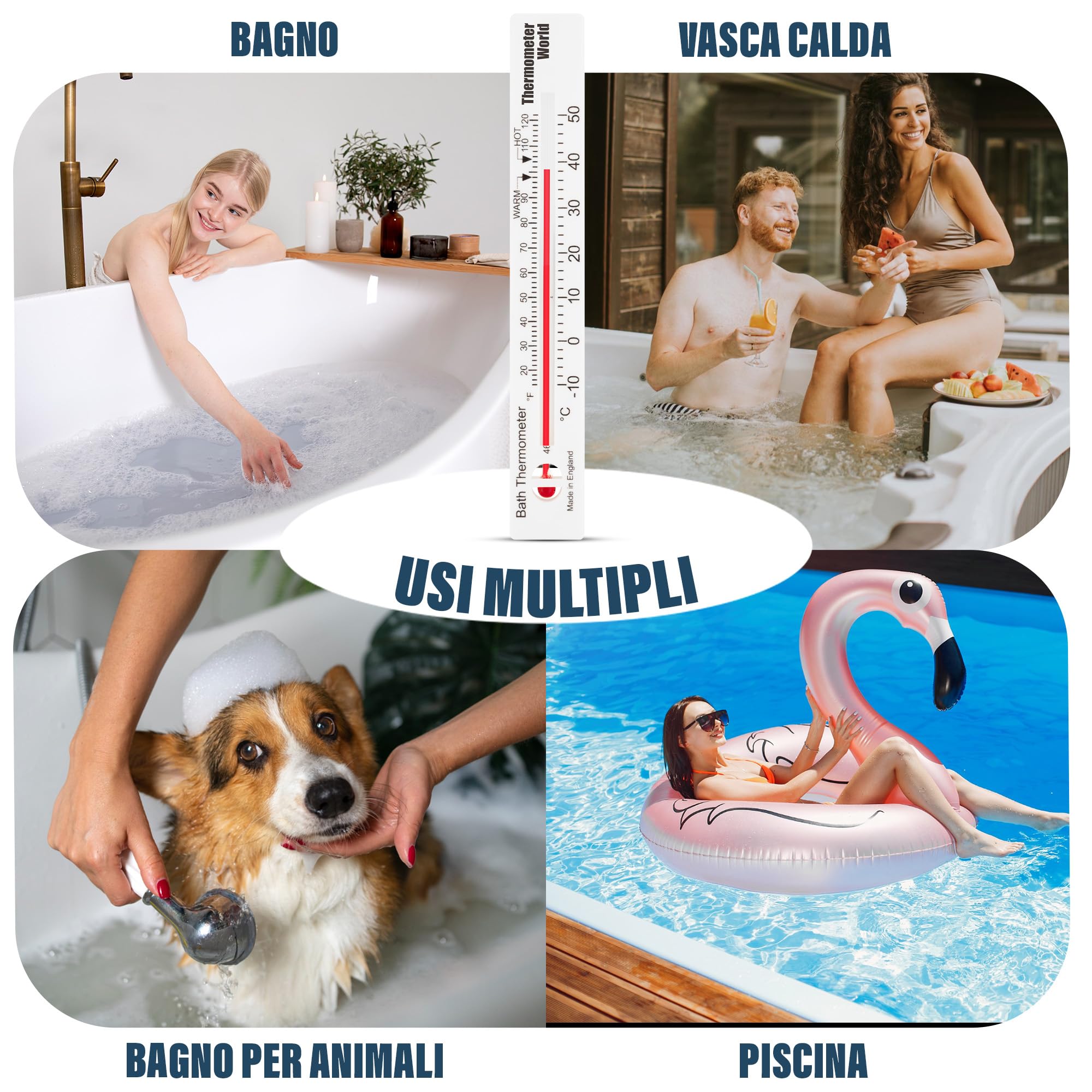 Termometro da bagno: controlla la temperatura dell'acqua del bagno con questo termometro facile da usare
