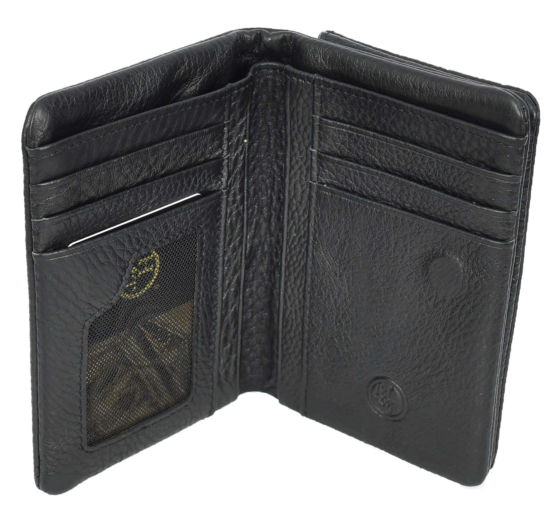 Portefeuille fin en cuir véritable de qualité supérieure A162 - 8