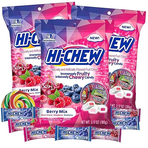 Miniatura 1 de Berry Mix - Caramelos masticables envueltos individualmente con sabor afrutado, golosinas de tamaño de bocado compartibles, bolsas para llevar,