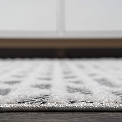 Miniatura 6 de JONATHAN Y SBH105B-210 Ararat - Alfombra marroquí de pelo alto y bajo, moderna para interiores y exteriores, estilo bohemio, geométrico, fácil de