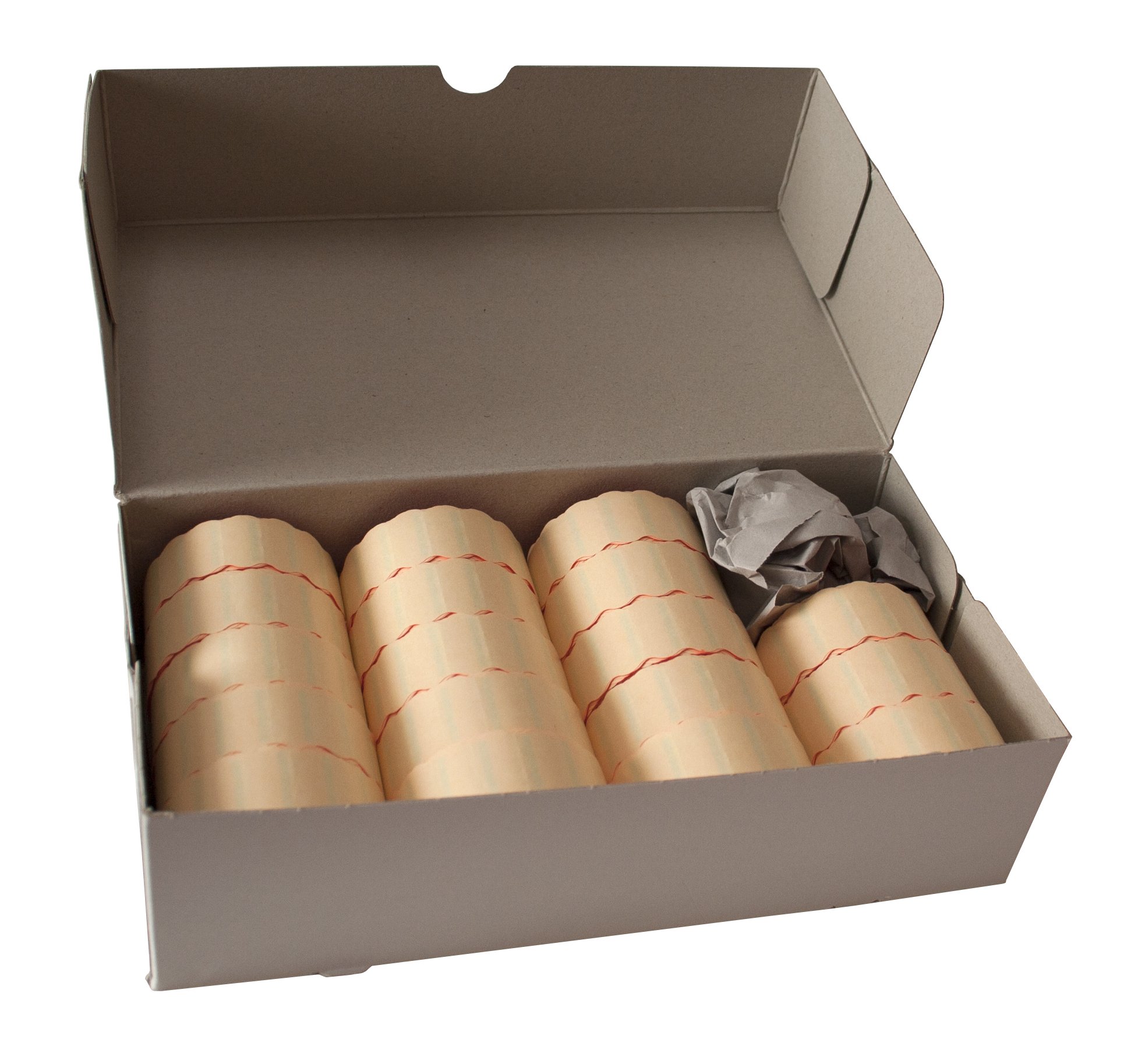 Original Screen Line Haft etichette formato 22 x 12 mm fluor rosso, Gum 2 (permanente) pre-stampato, testo: prezzo speciale, 18 rotoli, Made in Germany