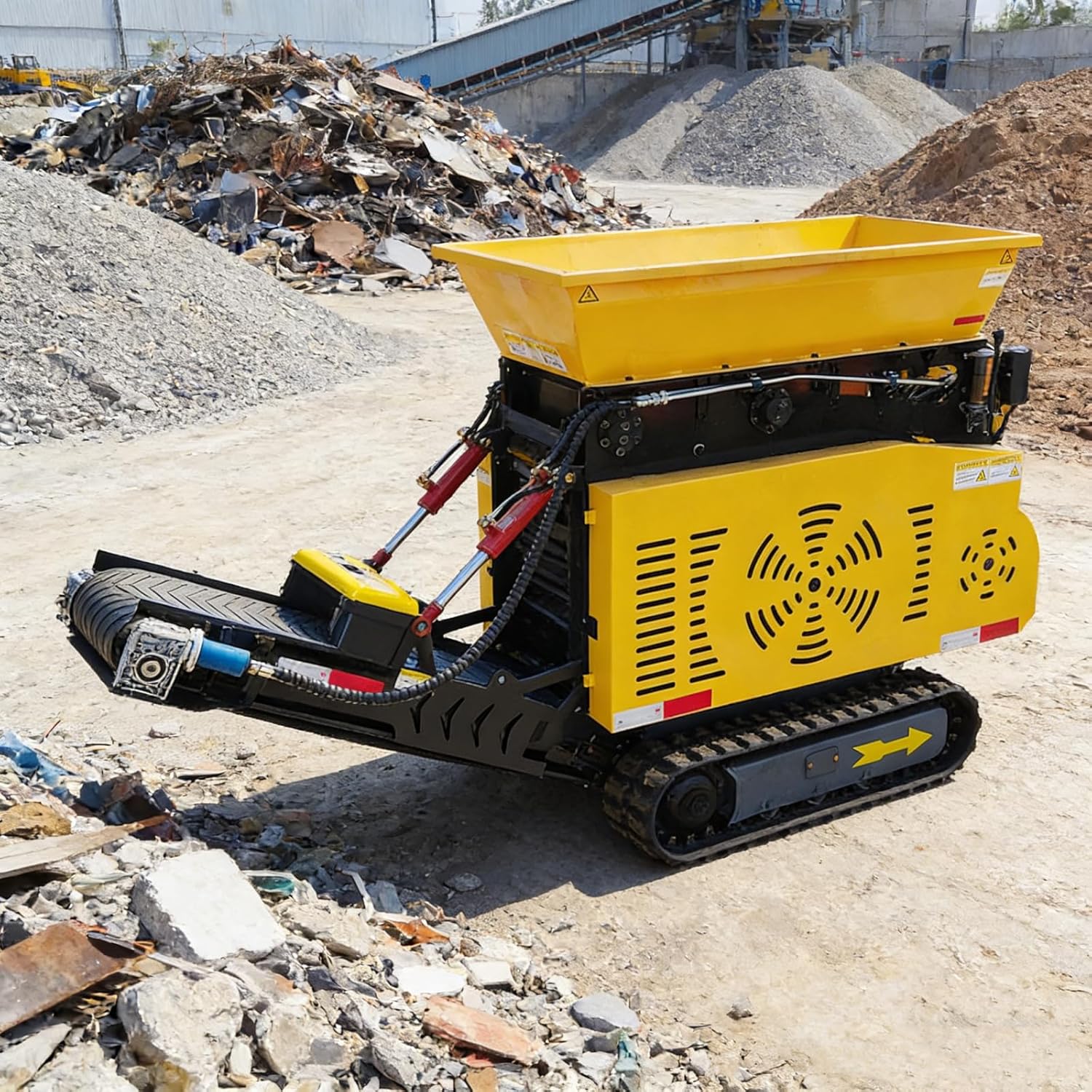 Track Mounted Mobile Crushing Machine, Aggregate Crusher for Quarry Production and Road Base Preparation