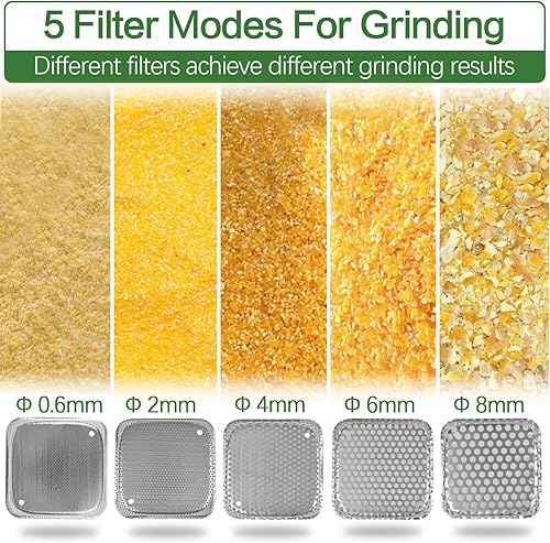 Miniatura 2 de Molinillo eléctrico de granos, molinillo de grano de harina, molinillo eléctrico ampliamente utilizado en casa para alimentación de trigo y maíz