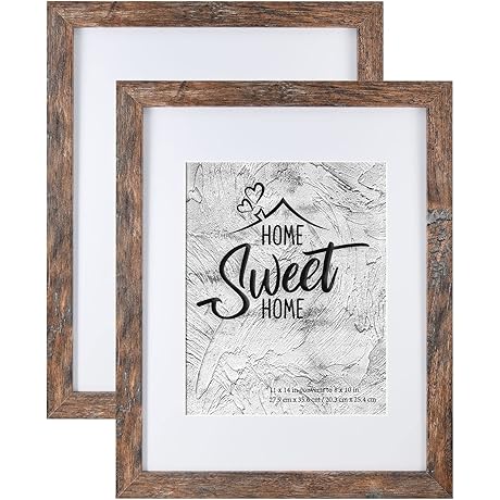 Rustic Brown 11x14 Floating Frame Set by Califortree