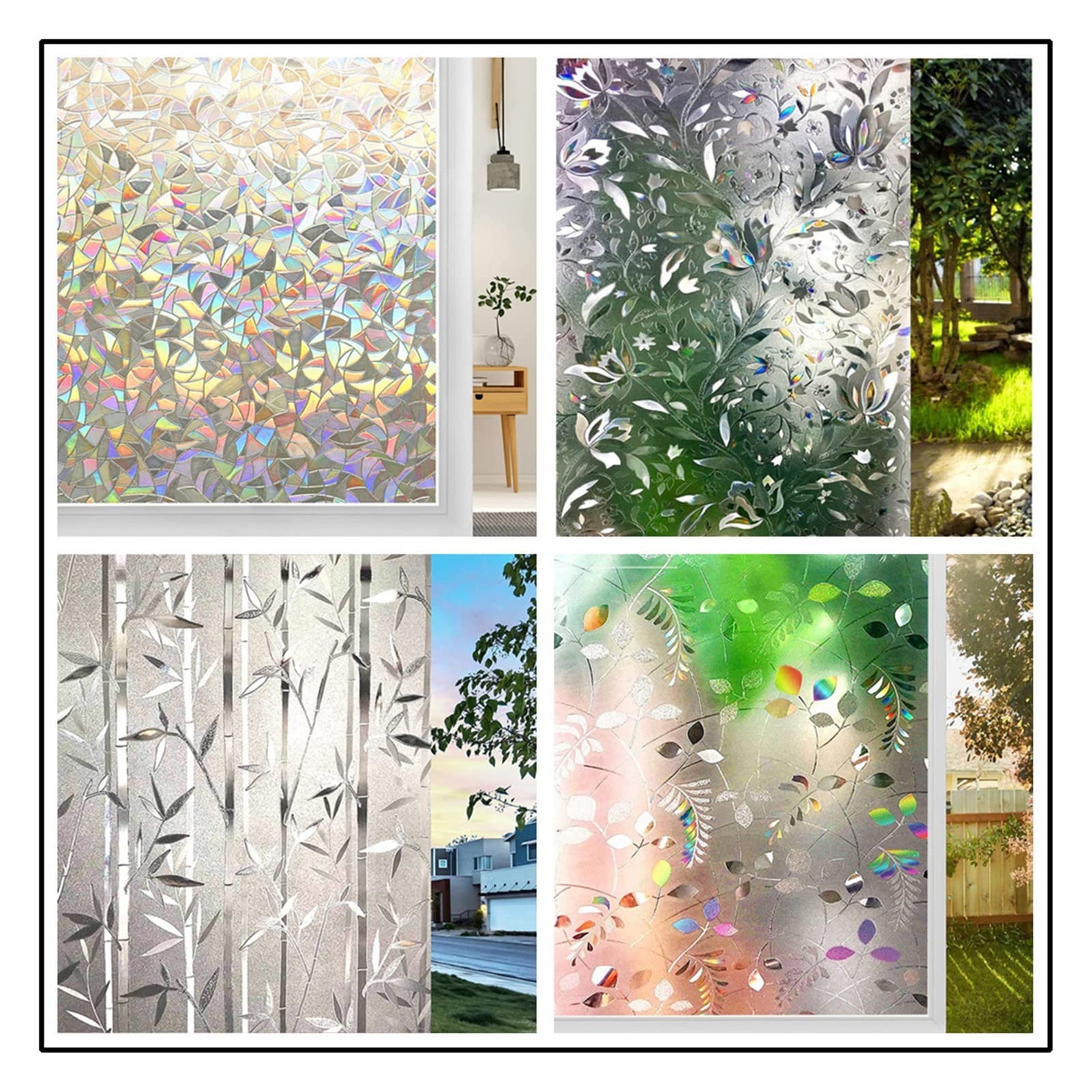 Fensterfolie Bunt Fensterfolie, undurchsichtige Fensteraufkleber for Glasfenster, Selbstklebende Sonnenschutzfolie, Anti-UV-Statik, haftende Glasfolie for Zuhause(Auburn,90x500cm)