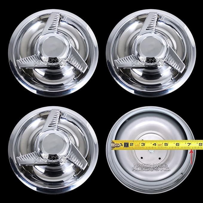 JDM WORLD 4 New Chevy GM 3 Bar Spinners Rally Wheel Center Hub Caps Rim