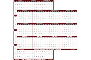SwiftGlimpse 2024 Erasable Wall Calendar 24x36