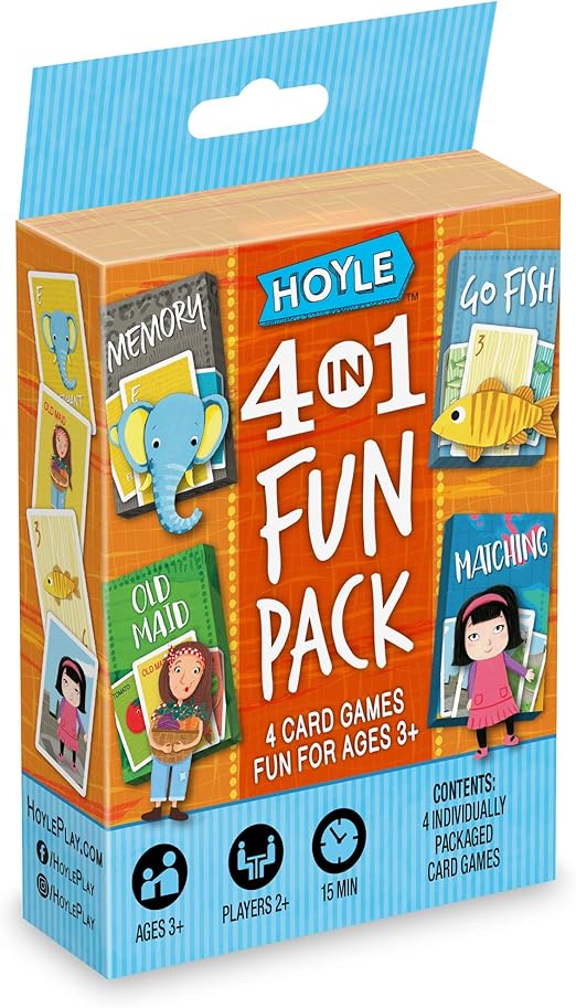 Hoyle 4 in 1 Fun Kids Game Pack Toys & Games