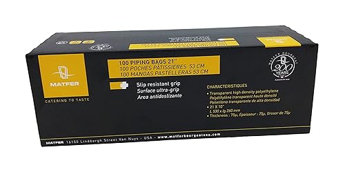 Matfer Bourgeat - Bolsa de pastelería desechable estándar, 21 pulgadas